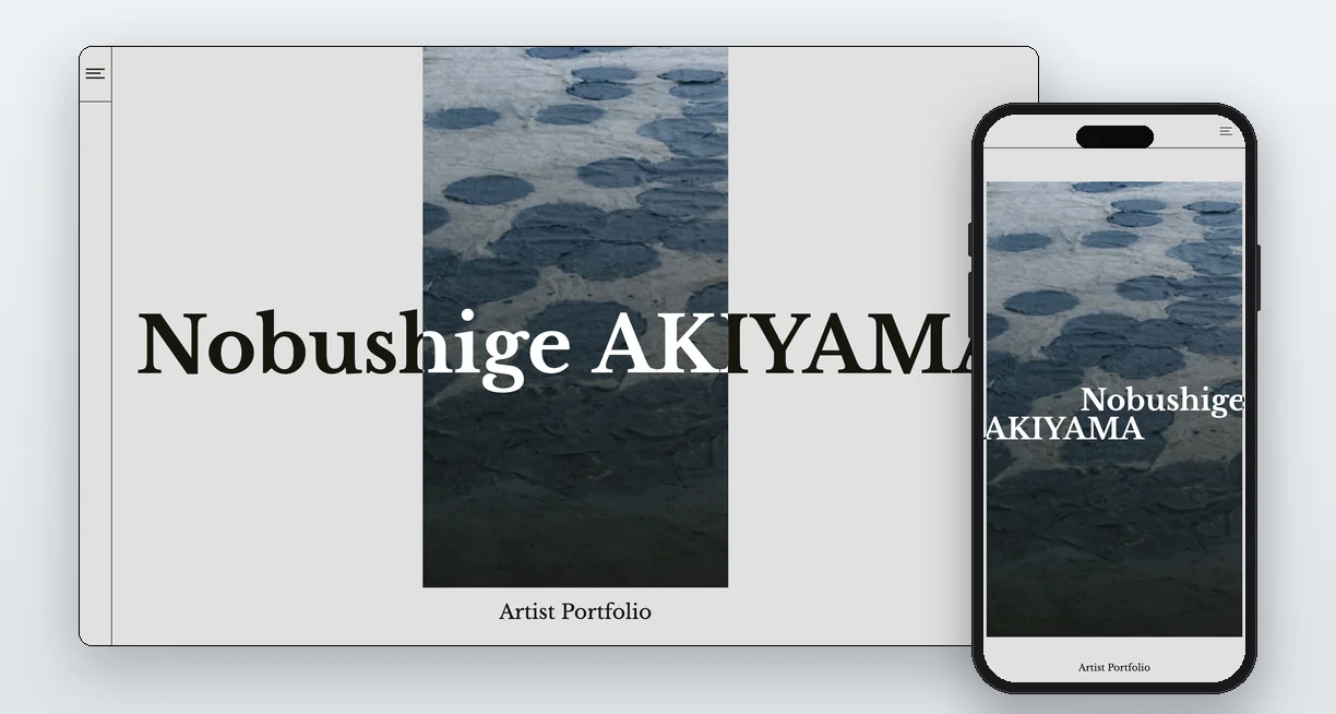 STUDIO AKIYAMA ポートフォリオサイト（STUDIO AKIYAMA）のWebサイト